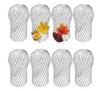 XUCZHAI Maille Filtrante en Aluminium Et Métal 8 Pièces/Ensemble | Gouttière feuille débris boue piège gardes tuyau de vidange couverture tuyau de descente système de gouttière étanche
