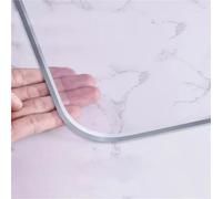 XUCZHAI Nappe en PVC Robuste, Protection De Table Transparente, Imperméable Et Résistante À La Chaleur, Couvercle Plastique Transparent Anti-Rayures for Salle Manger 1mm(80cmx80cm)