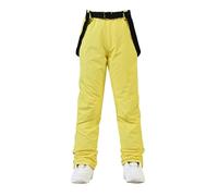 XUCZHAI Pantalons de Ski Hommes et Femmes Coupe-Vent imperméable Chaud Pantalon Neige Hiver Snowboard(Yellow,L)