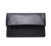 XUCZHAI Pochette Simple for Homme, Sac à Main Pliable, de Luxe en Cuir