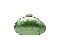 XUCZHAI Sacs de soirée à bandoulière, forme spéciale, sacs main mariage, pochettes tendance, sac, coque, portefeuilles élégants for femmes(C-97 green)