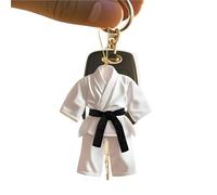 XUCZHAI Taekwondo Suit Pendant Keychain,Sports Themed 2D Ornament Charm,Hanging Decoration For Car,Bags,Festive,Party