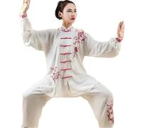 XUCZHAI Uniformes Unisexes Tai Chi Taiji Kung Fu, vêtements brodés Shaolin Wushu, Costumes d'exercices du Matin(Color 1,XX-Large)