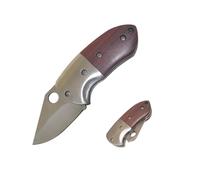 XUDIY Petit couteau de poche polyvalent, couteau EDC pliant avec lame tranchante de 1,77" pour le camping, la randonnée, la chasse et le bricolage. (Dentelle Jaune)