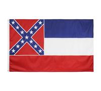 Xue 150x90cm Rue Décor À La Maison Polyester Facile Installer Partie Imprimé Mississippi État Drapeau Balcon Bannière Tricoté Jardin Extérieur