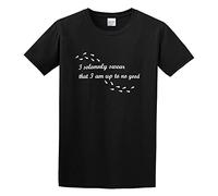 XUE BAN I Solemnly R That I Am Up to No Good Men's Short Sleeve T Shirt Size L