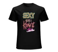 XUE BAN LMFAO Sexy and I Know It Cheetah Text Mens Cotton T Shirt Size M