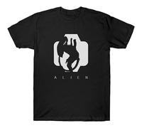 Xue Fu Rong Alien T Shirt SCI-FI Horror Film Movie 1980'S Cult T-Shirt Black XL