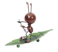 Xue Statue De Fer Fourmi Figurine Dessin Animé Chambre Mini Mignon Table Décoration Modèle Maison Ornement Cadeau Salon Bureau Barre Élégant