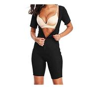 XUEBIN Combinaison De Sauna avec Ceinture Amincissante en Néoprène, Façonnant La Silhouette, for Femme, Brûle Les Graisses, 5 Fois. avec Ce Gilet De Compression Body Sauna Costume(Black,M)