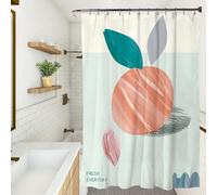 XUEDNGM Rideau de Baignoire Anti Moisissure 90 x 230 cm Personnalisable, Lesté, Antibactérien, Lavable, avec des Crochets avec Trous Shower Curtain Rideau Salle de Bain, Abstrait