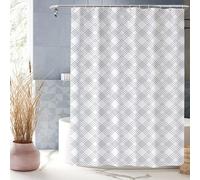 XUEDNGM Rideaux de Douche sur Mesure 90 x 190 cm Personnalisable, Lesté, Antibactérien, Lavable, avec des Crochets Salle de Bain Rideau Baignoire, Bande