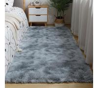 XUEDNGM Rugs Tapis de Salon à Poils Longs 130 x 300 cm Moelleux et Moderne, Dessous Antidérapant, Moelleux Salon Moderne Tapis de Sol Tapis Moderne à Poils pour Salon, Chambre, Gris Eau