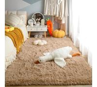 XUEDNGM Rugs Tapis de Salon à Poils Longs 135 x 230 cm Lavable, Antidérapant, Extra Large, Moelleux et Moderne Tapis Salon Shaggy Tapis Modernes de Salon Soft pour Salon, Chambre, Beige