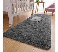 XUEDNGM Tapis Décoratif Tapis de Salon 50 x 250 cm Antidérapant, Pelucheux, Shaggy, Lavable Pile Douce Salon Moderne Tapis de Sol Tapis Moderne à Poils pour Salon, Chambre, Gris