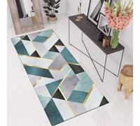 XUEDNGM Tapis Lavable en Machine Tapis de Cuisine 40 x 190 cm Antidérapant, Moderne, Lavable, Antistatique Tapis de Sol Antidérapant pour Cuisine Tapis Salon pour Couloir, Salon, Cinq