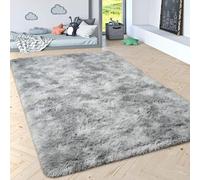 XUEDNGM Tapis Moelleux pour Salon Chambre 150 x 330 cm Lavable, Antidérapant, Extra Large, Moelleux et Moderne Tapis Salon Shaggy Tapis Modernes de Salon Soft pour Salon, Chambre, Gris Clair