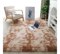 XUEDNGM Tapis Salon Tapis pour Salon 90 x 170 cm Dessous Antidérapant, Lavable à 30 Degrés, Super Doux Tapis à Poils Longs Tapis de Salon à Poils Longs pour Salon, Chambre, Chameau