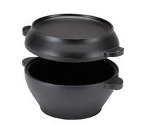 Xuefeng Mini casserole hollandaise en fonte avec double poignée pour intérieur et extérieur