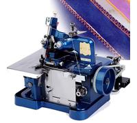 XueFulxion Machine à Surjeter Compacte, Vitesse De Couture Ajustable Blue | Surjeteuse à Points Modulables,3000 Points/Min,Couture Domestique,Ourlets,Rénovation Vêtements,Loisirs Créatifs,Tous Profils.