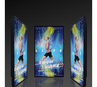XueFulxion Moniteur publicitaire Haute définition Mural, Rendu visuel immersif, Vitesse Lecture Ajustable, Double réseau WiFi Ethernet, pour espaces commerciaux intérieurs 10.1in