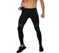 XUEJIANN Cw1269 Legging de fitness pour homme Pantalon de sport et d'entraînement élastique avec poches pour homme, gris, XXL