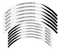 XUEKK Décalcomanies Autocollant Décoratif Réfléchissant Jantes Moto Bandes Autocollantes pour Suzuki DR650 DR650S/SE/SES(White c)