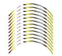 XUEKK Décalcomanies Autocollant Réfléchissant Étanche Jante Moto 17 Pouces pour BMW K1600GT K1600 GT 2011-2023(Gold)