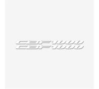XUEKK Décalcomanies Autocollant Réfléchissant Imperméable Réservoir Carburant Roue Carénage Bagages Casque Moto pour Honda CBF1000(Reflective White)