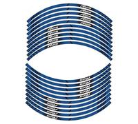 XUEKK Décalcomanies Autocollant Réfléchissant Jantes Moto Bandes Protection Pneus Avant Arrière pour Yamaha YZF R1 R1M R3 R6 R6S R25(R25 Blue)