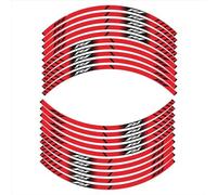 XUEKK Décalcomanies Autocollant Réfléchissant Jantes Moto Bandes Protection Pneus Avant Arrière pour Yamaha YZF R1 R1M R3 R6 R6S R25(R1 Red)
