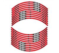 XUEKK Décalcomanies Autocollant Réfléchissant Jantes Moto Bandes Protection Pneus Avant Arrière pour Yamaha YZF R1 R1M R3 R6 R6S R25(R3 Red)