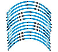 XUEKK Décalcomanies Autocollant Roue Moto pour Honda ADV 150 160 350 750 Décoration Contour Autocollants Moyeu Réfléchissants Étanche Jante(Blue b)