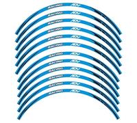 XUEKK Décalcomanies Autocollant Roue Moto pour Honda ADV 150 160 350 750 Décoration Contour Autocollants Moyeu Réfléchissants Étanche Jante(Blue f)