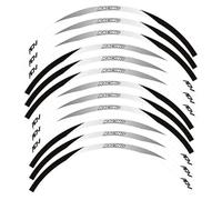 XUEKK Décalcomanies Autocollant Roue Moto pour Honda ADV 150 160 350 750 Décoration Contour Autocollants Moyeu Réfléchissants Étanche Jante(White c)