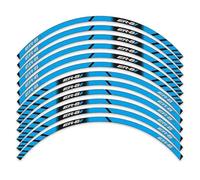 XUEKK Décalcomanies Autocollant Roue Moto pour Kawasaki ER-6F ER6F ER 6F Décoration Contour Autocollants Moyeu Réfléchissants Jante Étanche(Blue)
