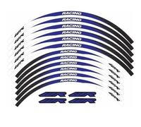 XUEKK Décalcomanies Autocollant Roue Moto pour Yamaha WR250R WR250F WR450F Décoration Contour Autocollants Moyeu Réfléchissants Étanche Jante(C)