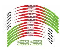 XUEKK Décalcomanies Autocollant Roue Moto pour Yamaha WR250R WR250F WR450F Décoration Contour Autocollants Moyeu Réfléchissants Étanche Jante(J)