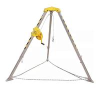 XUELOMZ Kit de trépied de Sauvetage Robuste en Aluminium pour la sécurité en Espace confiné, équipement de Levage d'urgence pour tranchée de câbles, système de Sauvetage Incendie