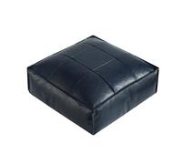 XUELOMZ Pouf carré marocain en Cuir synthétique Marron Clair, Repose-Pieds, Cube de Rangement, décoration élégante pour la Chambre et Fauteuil Poire Confortable pour Le Salon