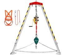 XUELOMZ Système de Sauvetage sur trépied Robuste pour espaces confinés avec treuil de 1 800 LB, idéal pour Les Pompiers, Les Regards, Les égouts et Les puits - Équipement de Leva