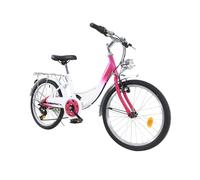 XUEMANSHOP Vélo pour enfant de 20 pouces pour fille, 6 vitesses avec phare, charge maximale 90 kg pour 6,7, 8, 9, 10 ans