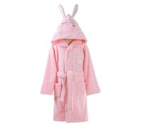 XUEMML Peignoir Éponge À Oreilles De Lapin pour Enfants, Pyjama Confortable Et Doux pour La Peau, Vêtements De Détente À Capuche pour 1-15 Ans(Deep Pink,9-10 Years)