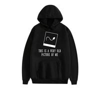 xueneige Drôle Voici/Voici Une très Vieille Photo de Moi Sweats à Capuche avec Inscription Humoristique Farce Nouveauté Sweat-Shirt Noir à Enfiler Adolescents