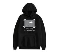 xueneige Drôle Voici/Voici Une très Vieille Photo de Moi Sweats à Capuche avec Inscription Humoristique Farce Nouveauté Sweat-Shirt Noir à Enfiler Adolescents