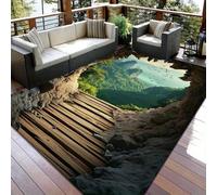 xueneige Grand Tapis Salon Tapis 3D Lavable en Machine Velours De Cristal Antidérapant avec Effet Visuel 3D Stupéfiant Durable Doux Perfect pour Décoration Maison en Taille 80 x 120cm