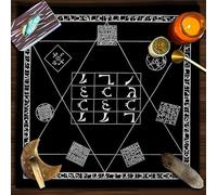 xueneige Nappe d'autel pour Tarot, Tapis de Divination carré, Nappe d'autel pour sorcières, pour la Lecture des Cartes, Les Cristaux de Sorcellerie, Les rituels et Les Articles spirituels