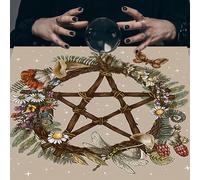 xueneige Nappe divinatoire Arbre de Vie Astrologie Carte de Tarot Nappe Autel Tissu Accessoires de Jeu divinatoire Décoration Murale