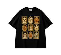 xueneige T-Shirt Girly pour Femmes et Hommes Amoureux des Chiens avec Motif Graphique représentant Un Adorable Chiot Doodle