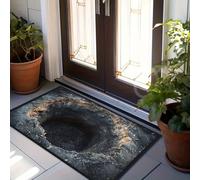 xueneige Tapis 3D 50 x 80cm Velours De Cristal Paillasson Interieur Entree Effet 3D Cool Élève Le Charme De L'entrée Combine Confort Doux Et Visuals Marquants pour Usage Quotidien